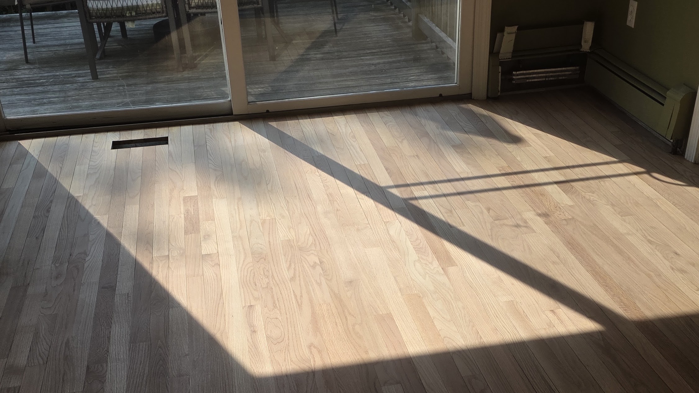 Refinished hardwood floor